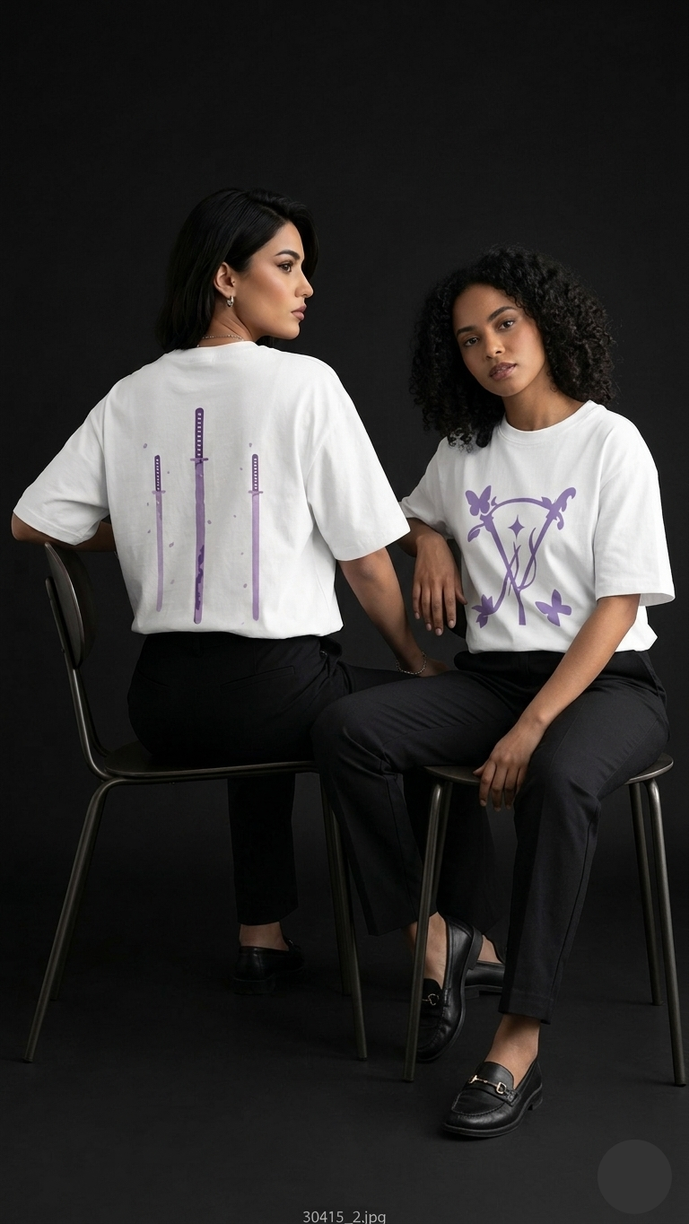 THREE SWORD shinobu drop tee